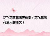 花飞花落花满天伴奏（花飞花落花满天的原文）