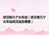 武汉的几个火车站（武汉有几个火车站武汉站在哪里）