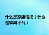 什么是家族信托（什么是家具平台）