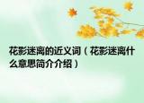 花影迷离的近义词（花影迷离什么意思简介介绍）
