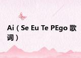 Ai（Se Eu Te PEgo 歌词）