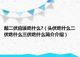起二伏应该吃什么?（头伏吃什么二伏吃什么三伏吃什么简介介绍）