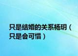 只是结婚的关系杨玥（只是会可惜）