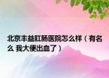 北京丰益肛肠医院怎么样（有名么 我大便出血了）