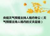 央视天气预报主持人杨丹老公（天气预报主持人杨丹的丈夫是谁）