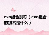 exo组合别称（exo组合的别名是什么）