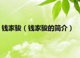钱家骏（钱家骏的简介）