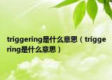 triggering是什么意思（triggering是什么意思）