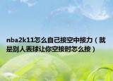 nba2k11怎么自己接空中接力（就是别人丢球让你空接时怎么按）