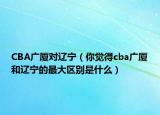 CBA广厦对辽宁（你觉得cba广厦和辽宁的最大区别是什么）