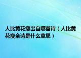 人比黄花瘦出自哪首诗（人比黄花瘦全诗是什么意思）