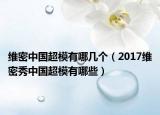 维密中国超模有哪几个（2017维密秀中国超模有哪些）