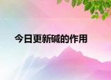 今日更新碱的作用