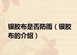 银胶布是否防雨（银胶布的介绍）