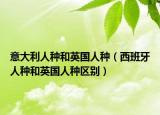 意大利人种和英国人种（西班牙人种和英国人种区别）