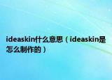 ideaskin什么意思（ideaskin是怎么制作的）