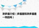 浙多福介绍（多福居和浙多福是一样的吗）