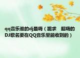 qq音乐谁的dj最嗨（跪求　超嗨的DJ歌名要在QQ音乐里能收到的）