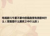 电视剧斗牛要不要中的插曲里有首歌叫什么（里面是什么黑夜之中什么的）