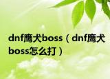 dnf鹰犬boss（dnf鹰犬boss怎么打）