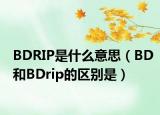 BDRIP是什么意思（BD和BDrip的区别是）