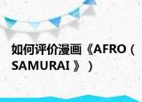 如何评价漫画《AFRO（SAMURAI 》）