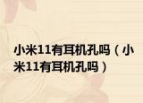 小米11有耳机孔吗（小米11有耳机孔吗）