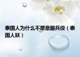 泰国人为什么不愿意服兵役（泰国人妖）