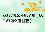 cctv7怎么不见了呢（CCTV7怎么看回放）