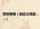愤世嫉俗（的近义词是......）