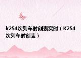k254次列车时刻表实时（K254次列车时刻表）