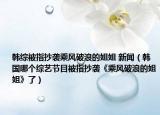 韩综被指抄袭乘风破浪的姐姐 新闻（韩国哪个综艺节目被指抄袭《乘风破浪的姐姐》了）