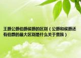 王爵公爵伯爵侯爵的区别（公爵和侯爵还有伯爵的最大区别是什么关于贵族）