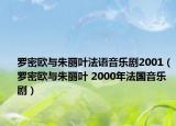 罗密欧与朱丽叶法语音乐剧2001（罗密欧与朱丽叶 2000年法国音乐剧）