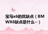 宝马x6的优缺点（BMWX6缺点是什么~）