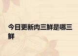 今日更新肉三鲜是哪三鲜