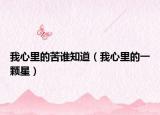 我心里的苦谁知道（我心里的一颗星）
