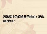 范蠡墓中的铜俎是干啥的（范蠡墓的简介）