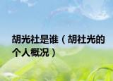 胡光社是谁（胡社光的个人概况）