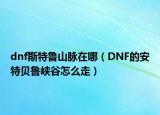 dnf斯特鲁山脉在哪（DNF的安特贝鲁峡谷怎么走）