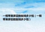 一根苹果原装数据线多少钱（一根苹果原装数据线多少钱）