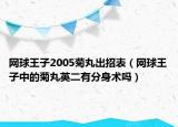 网球王子2005菊丸出招表（网球王子中的菊丸英二有分身术吗）