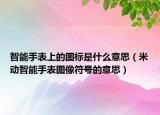 智能手表上的图标是什么意思（米动智能手表图像符号的意思）
