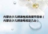 内蒙古少儿频道电视直播节目单（内蒙古少儿频道电视是几台）