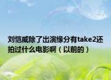 刘恺威除了出演缘分有take2还拍过什么电影啊（以前的）