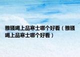 雅骚喝上品寒士哪个好看（雅骚喝上品寒士哪个好看）