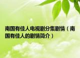 南国有佳人电视剧分集剧情（南国有佳人的剧情简介）