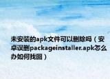 未安装的apk文件可以删除吗（安卓误删packageinstaller.apk怎么办如何找回）
