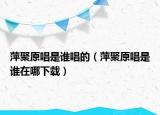 萍聚原唱是谁唱的（萍聚原唱是谁在哪下载）