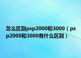 怎么区别psp2000和3000（psp2000和3000有什么区别）
